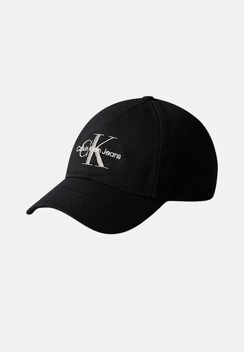 CALVIN KLEIN Cappello con visiera nero per uomo e donna rifinito da logo
