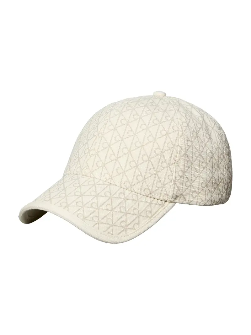 Cappello da baseball beige / bianco