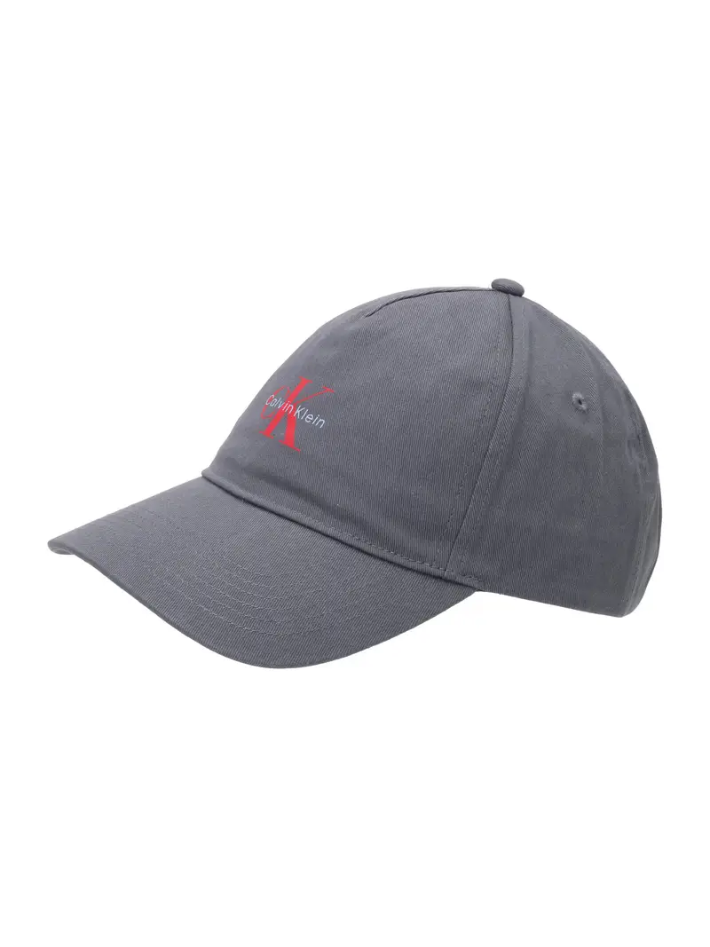 Cappello da baseball blu pastello / grigio scuro / rosso