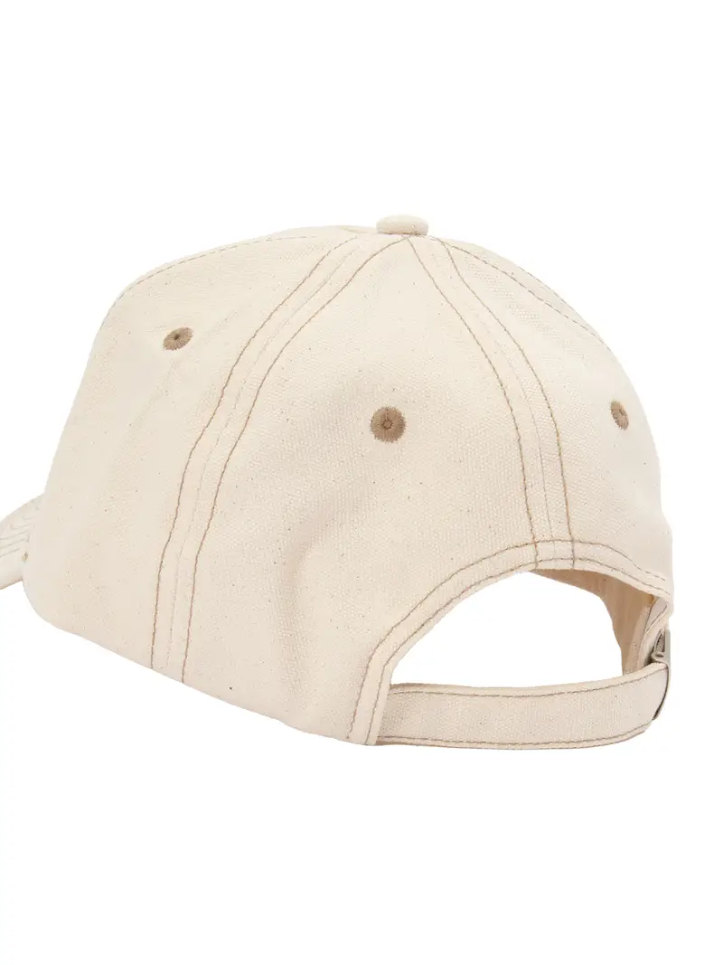 Cappello da baseball crema / marrone miniatura 3