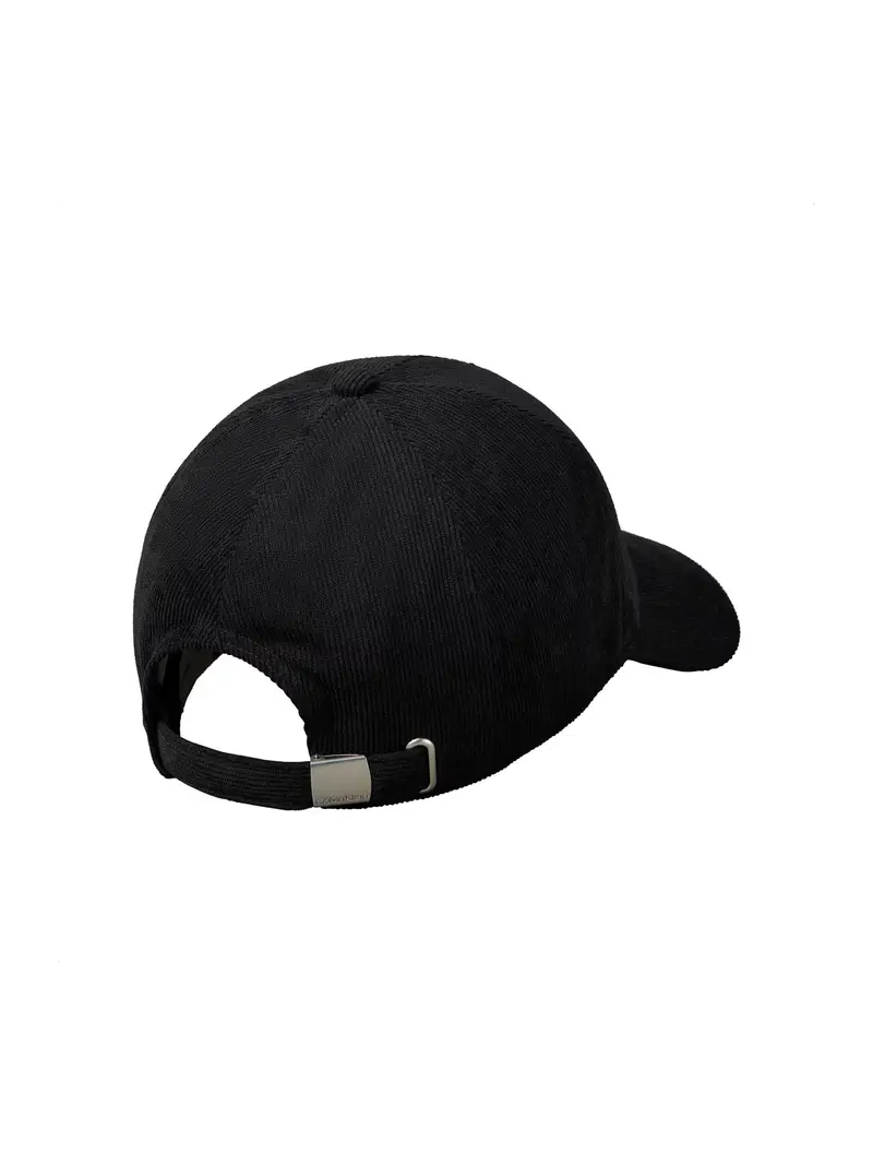 Cappello da baseball grigio argento / nero miniatura 2