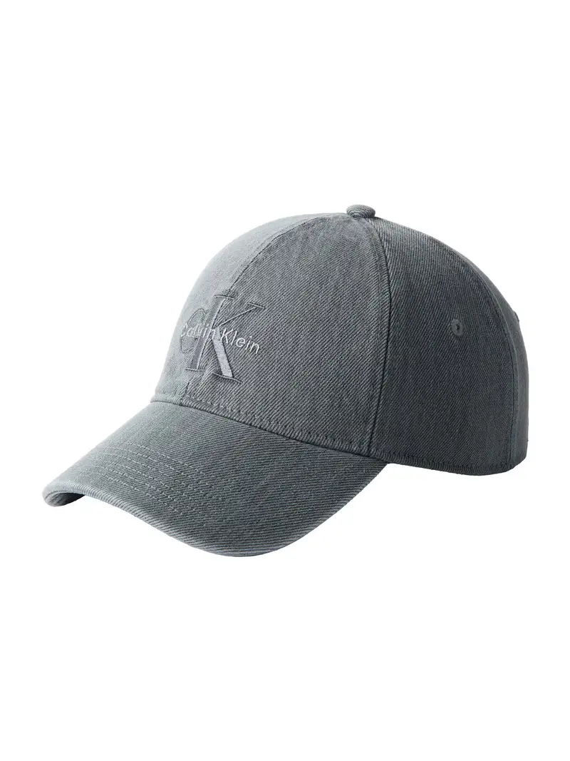 Cappello da baseball grigio denim