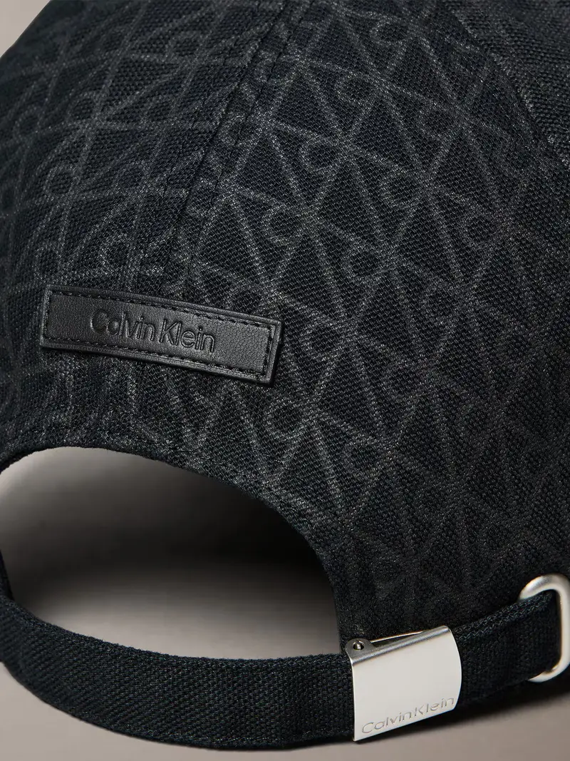 Cappello da baseball grigio / nero miniatura 3