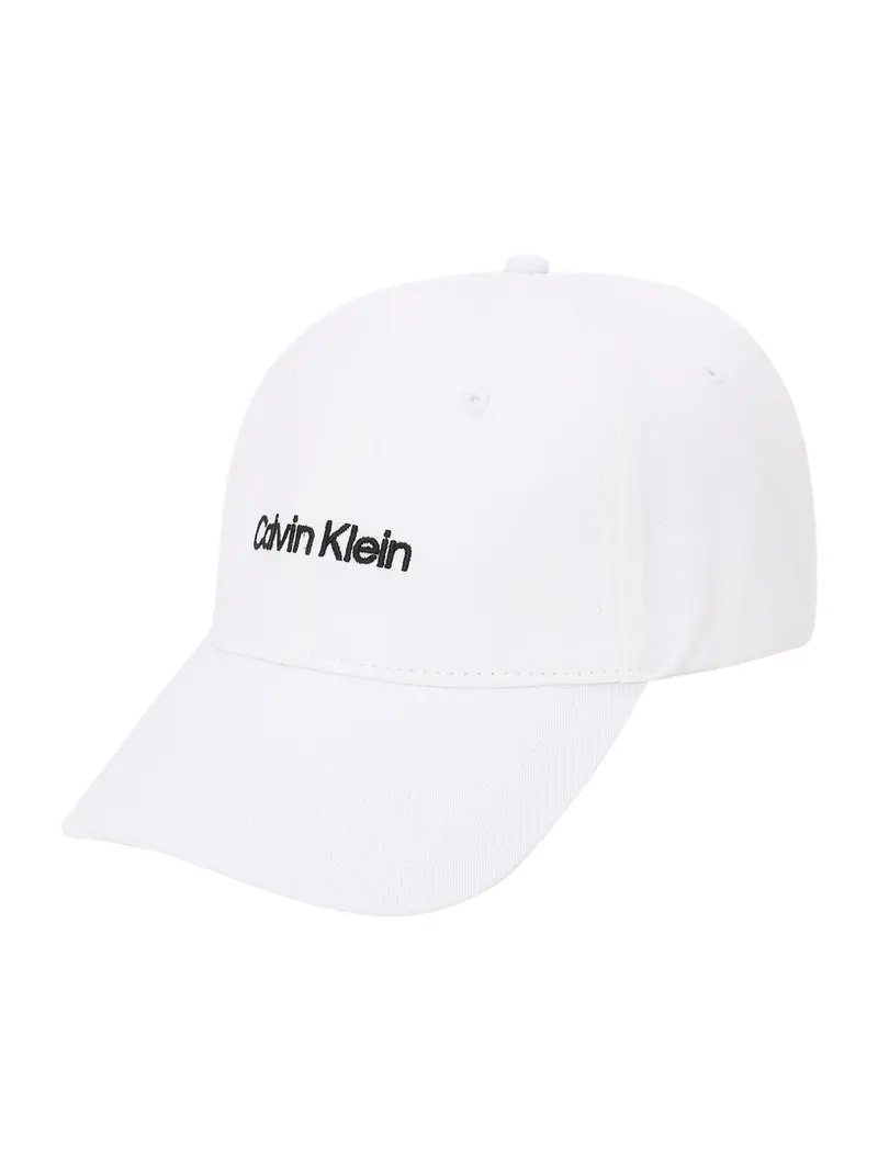 Calvin Klein Cappello da baseball  nero / bianco