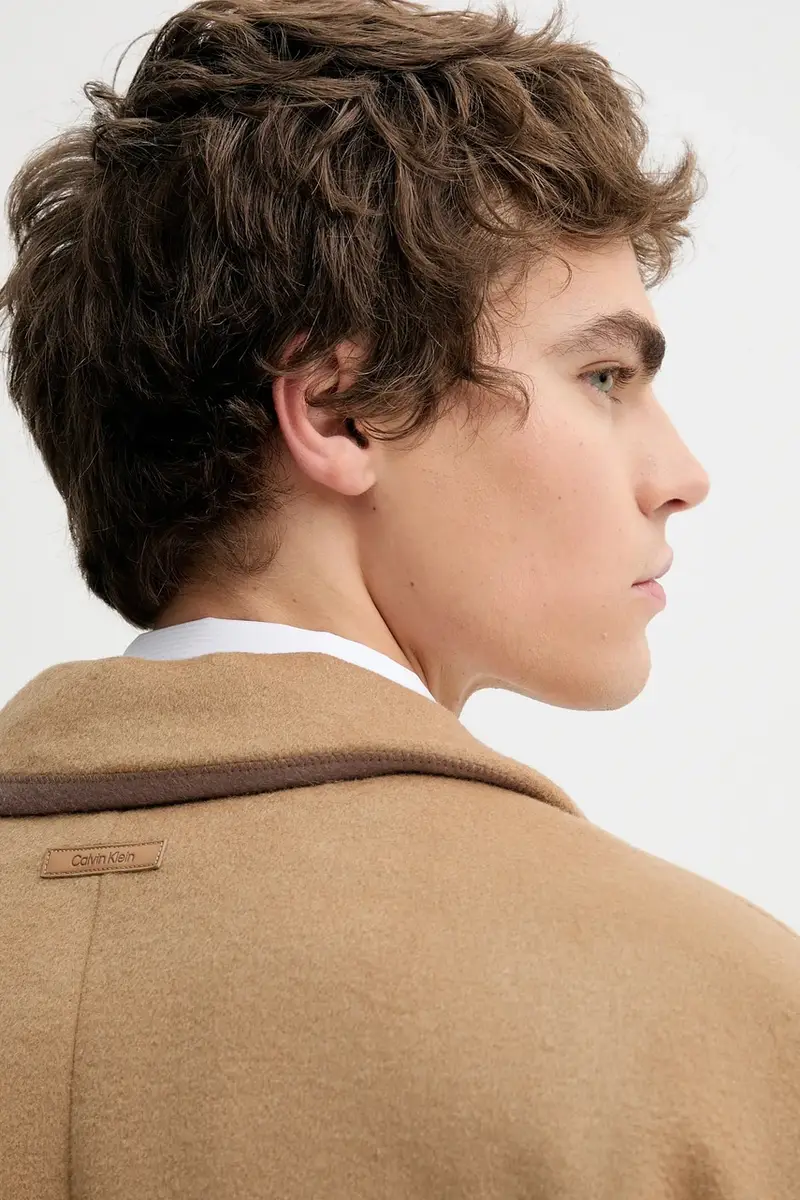 cappotto con lana colore marrone LV04LD900G miniatura 5