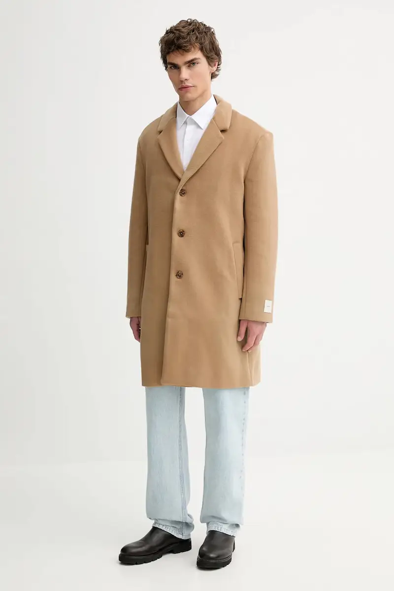 cappotto con lana colore marrone LV04LD900G