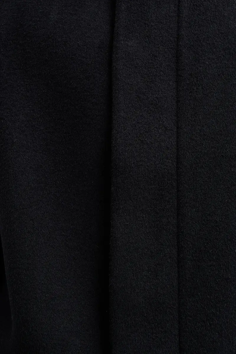 cappotto con lana Nero miniatura 5