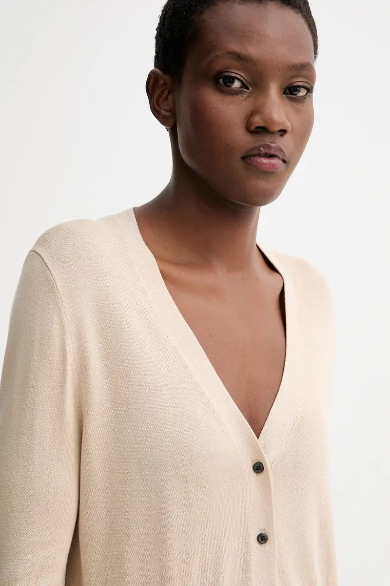 Calvin Klein Cardigan Donna Beige 3572781 miniatura 4