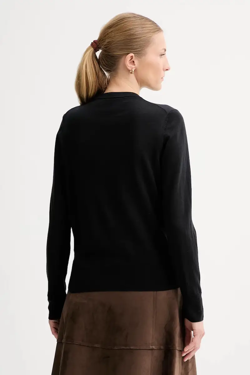 Calvin Klein Cardigan Donna Nero 3778465 miniatura 3