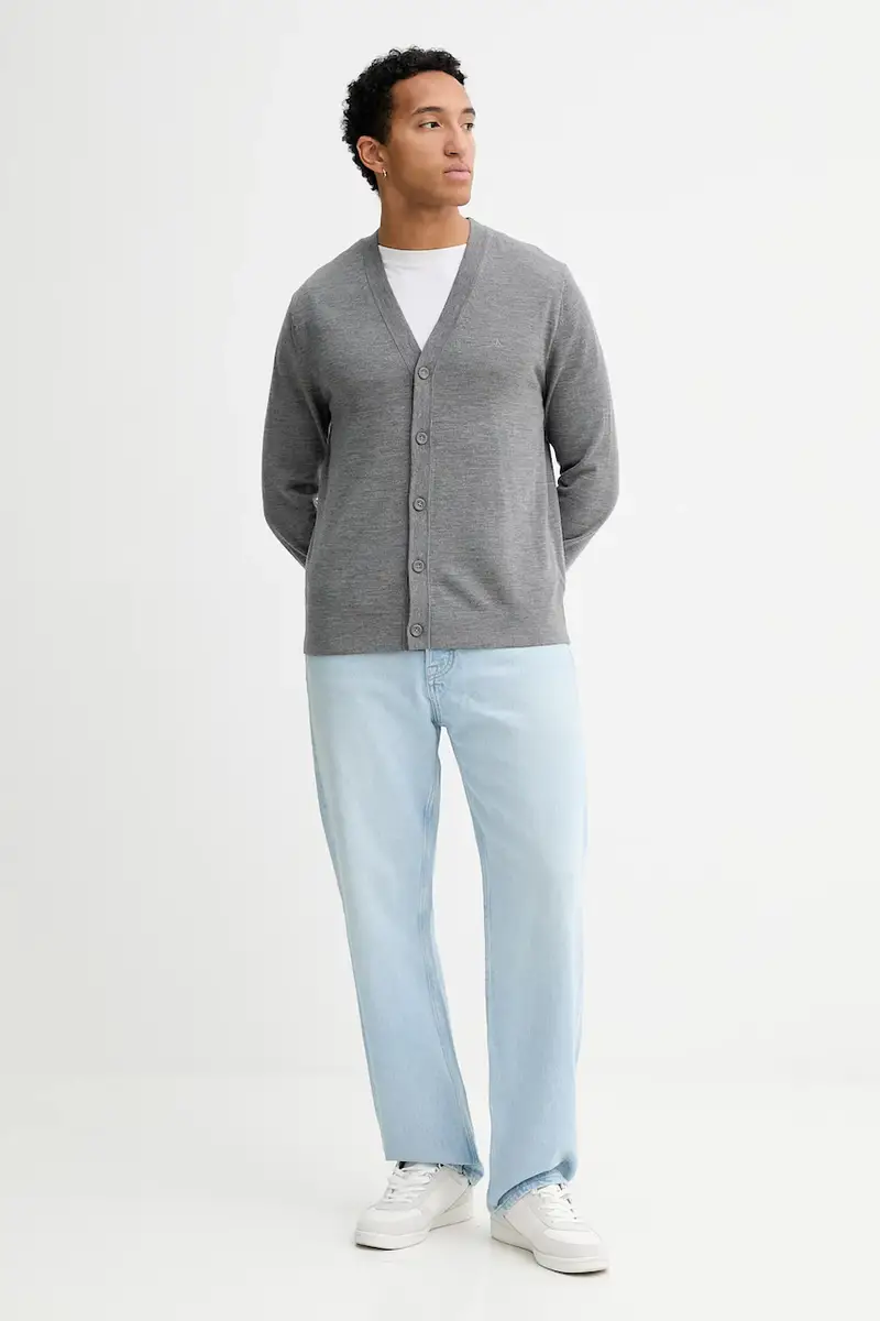 Calvin Klein Cardigan Uomo Grigio 3770625 miniatura 2