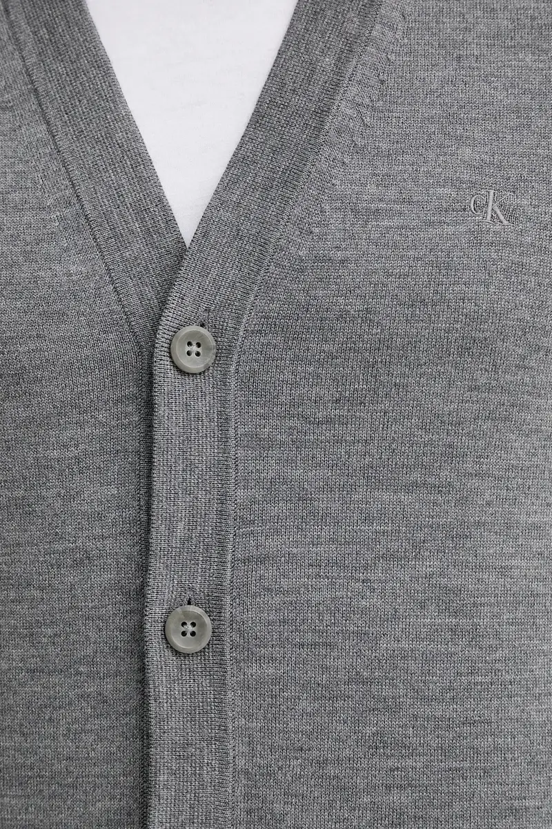Calvin Klein Cardigan Uomo Grigio 3770625 miniatura 5