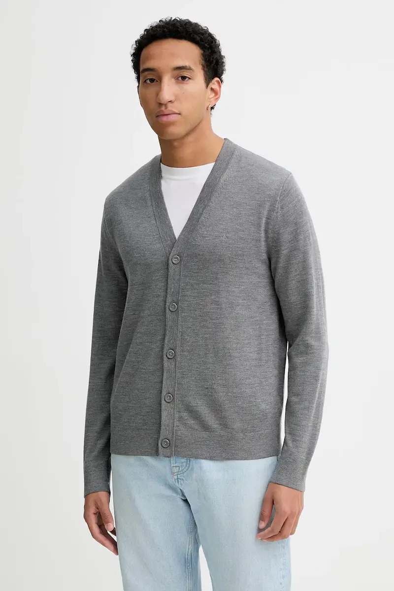 Calvin Klein Cardigan Uomo Grigio 3770625