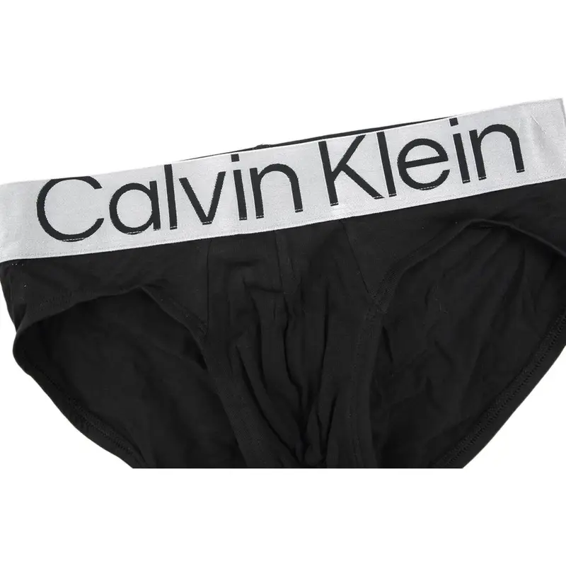 Casual Stampa Lettere Mutande Triangolo Confezione da 3 Uomo Intimo Nero 000NB3129A-7V1 XL miniatura 3