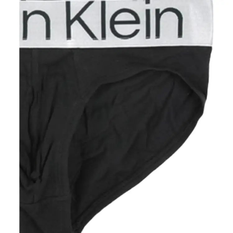 Casual Stampa Lettere Mutande Triangolo Confezione da 3 Uomo Intimo Nero 000NB3129A-7V1 XL miniatura 4