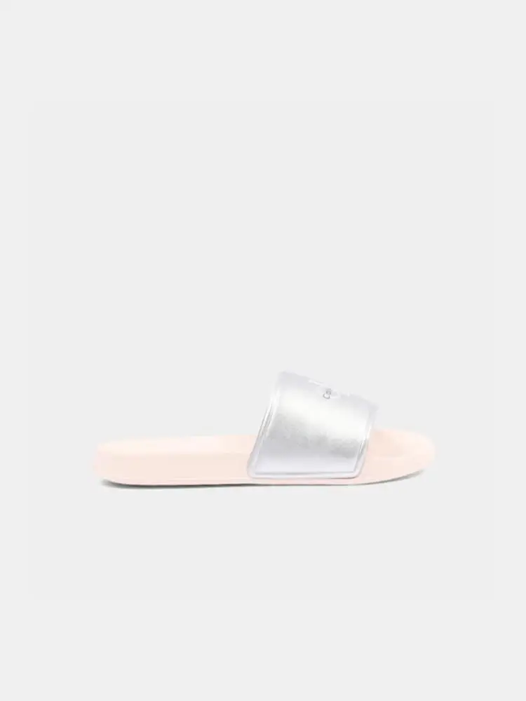 ciabatta kids-junior con fascia argento