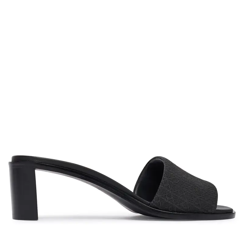 Ciabatte Calvin Klein Block Heel Sandal Aop HW0HW03016 Nero