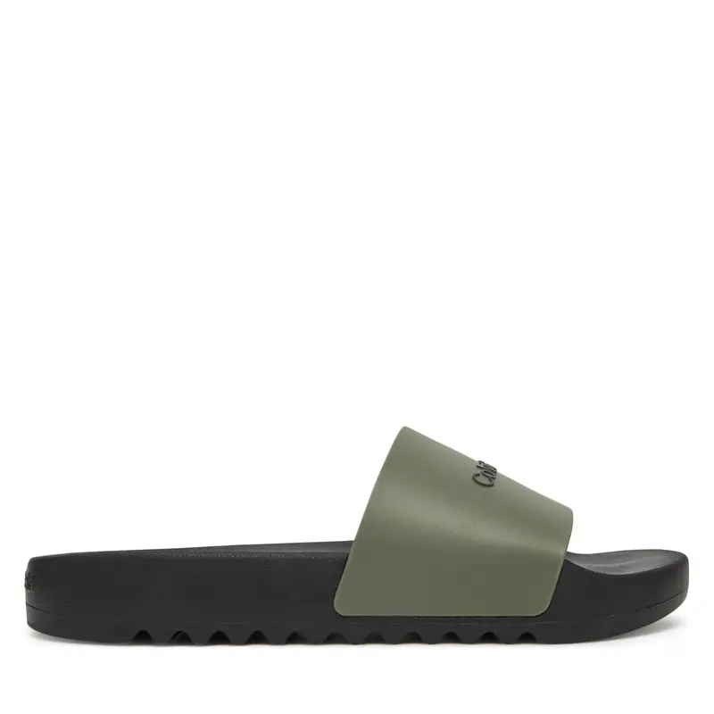 Ciabatte Calvin Klein Chunky Pool Slide Rub HM0HM01063 Verde