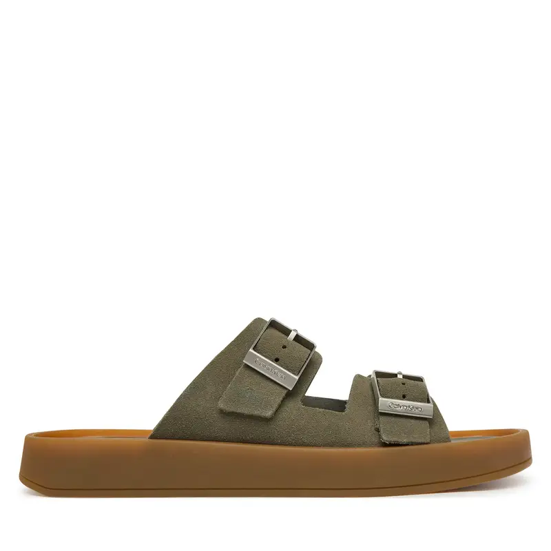 Ciabatte Calvin Klein Ergon Double Bar Sandal Su HM0HM02094 Verde