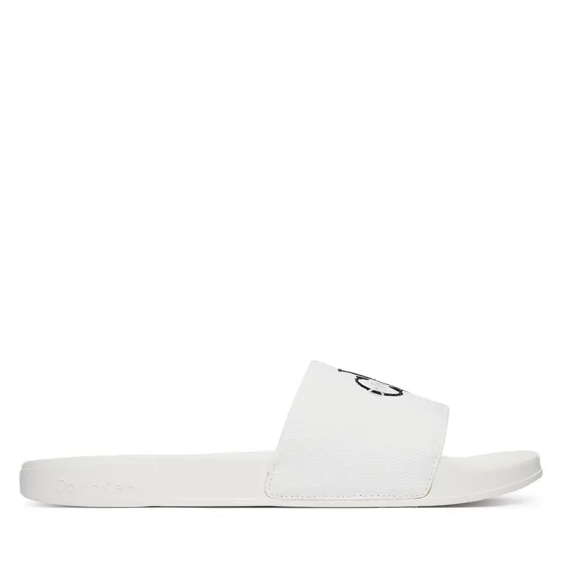 Ciabatte Calvin Klein Ess Slide Cv YM0YM01393 Bianco