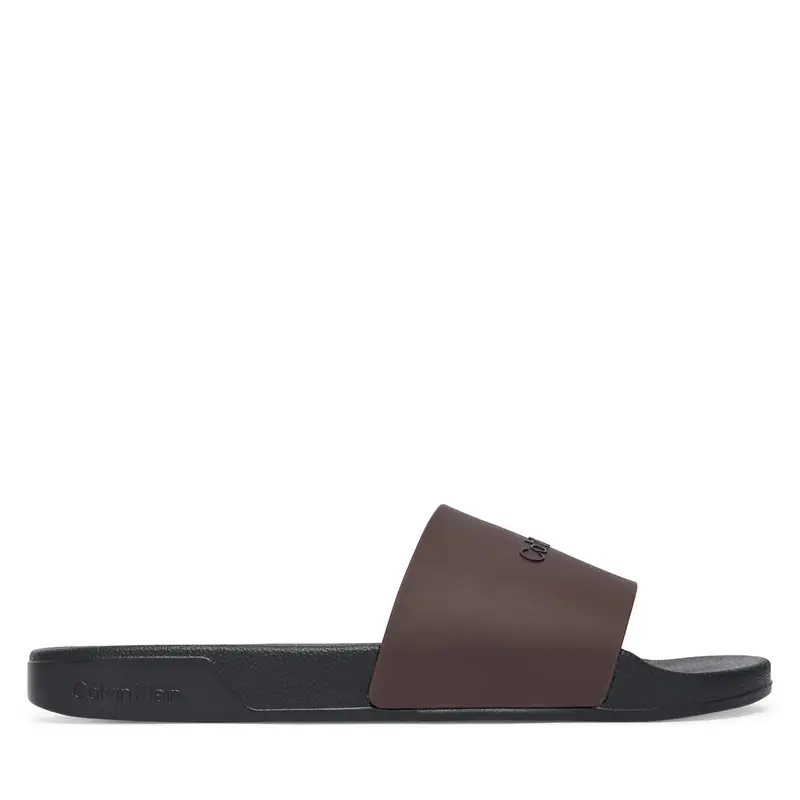 Ciabatte Calvin Klein Ess Slide Monobrand Cv HM0HM02107 Marrone