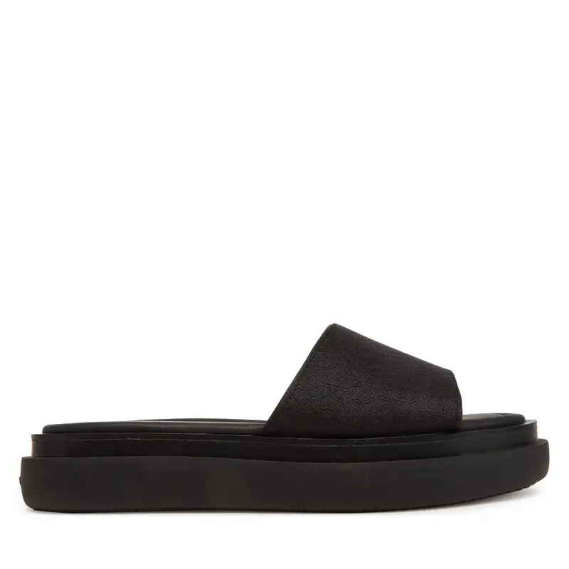 Ciabatte Calvin Klein Flatform Slide Jacq HW0HW02461 Nero