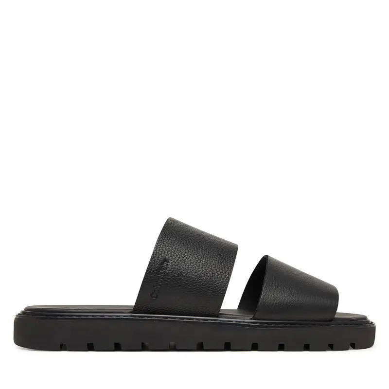 Ciabatte Calvin Klein Sq Molded Sandal Db Lth HM0HM02234 Nero