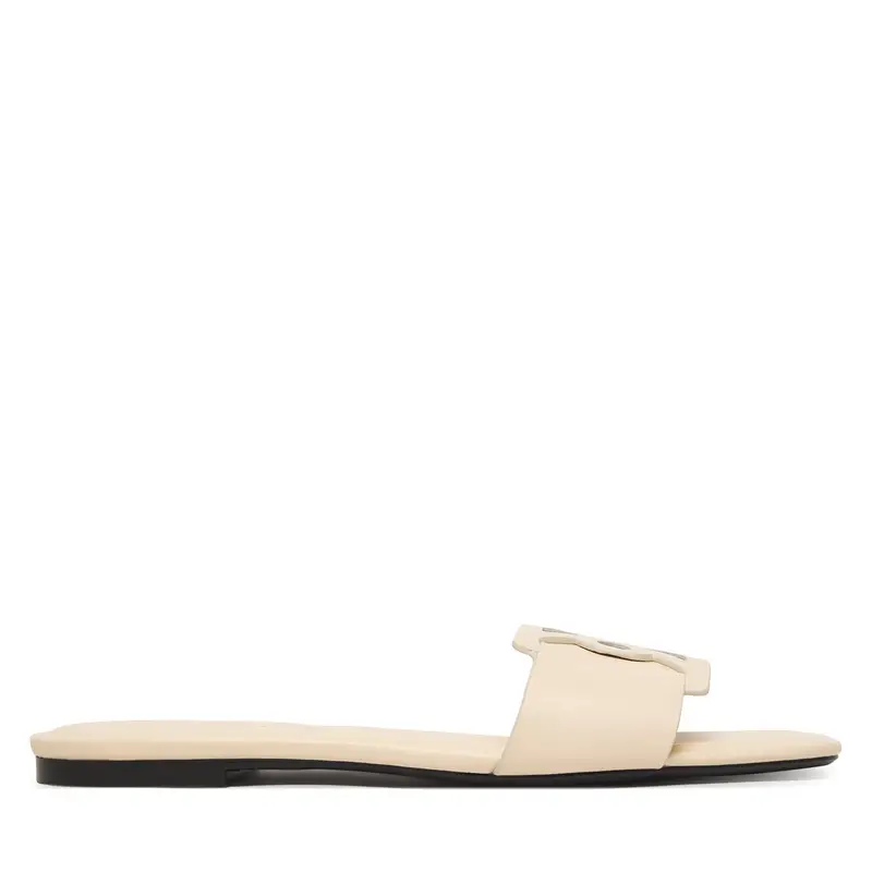 Ciabatte Calvin Klein Square Flat Sandal Emblem HW0HW03128 Giallo