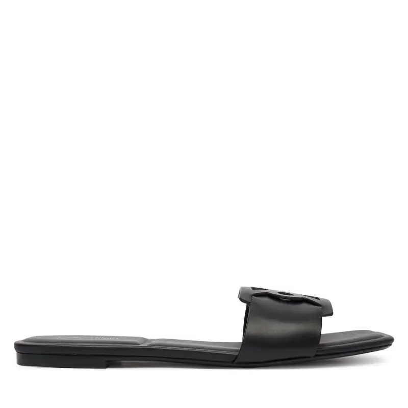 Ciabatte Calvin Klein Square Flat Sandal Emblem HW0HW03128 Nero
