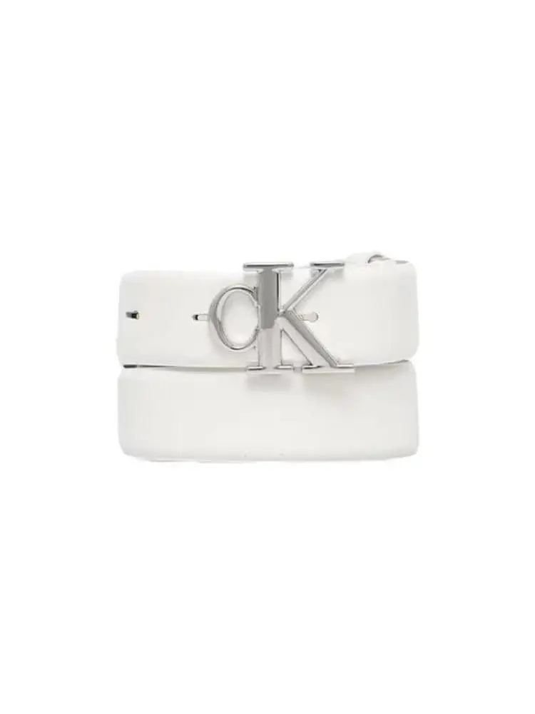 cintura bianca donna con logo