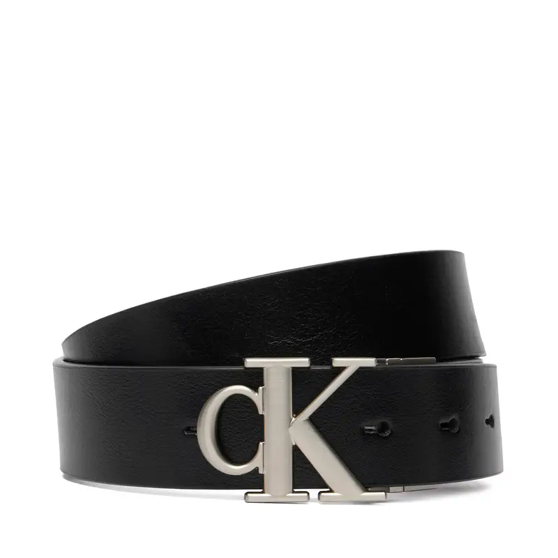 Cintura Calvin Klein Ck Buckle Tumbled 35Mm Adj/Rev LV04D7049G Nero