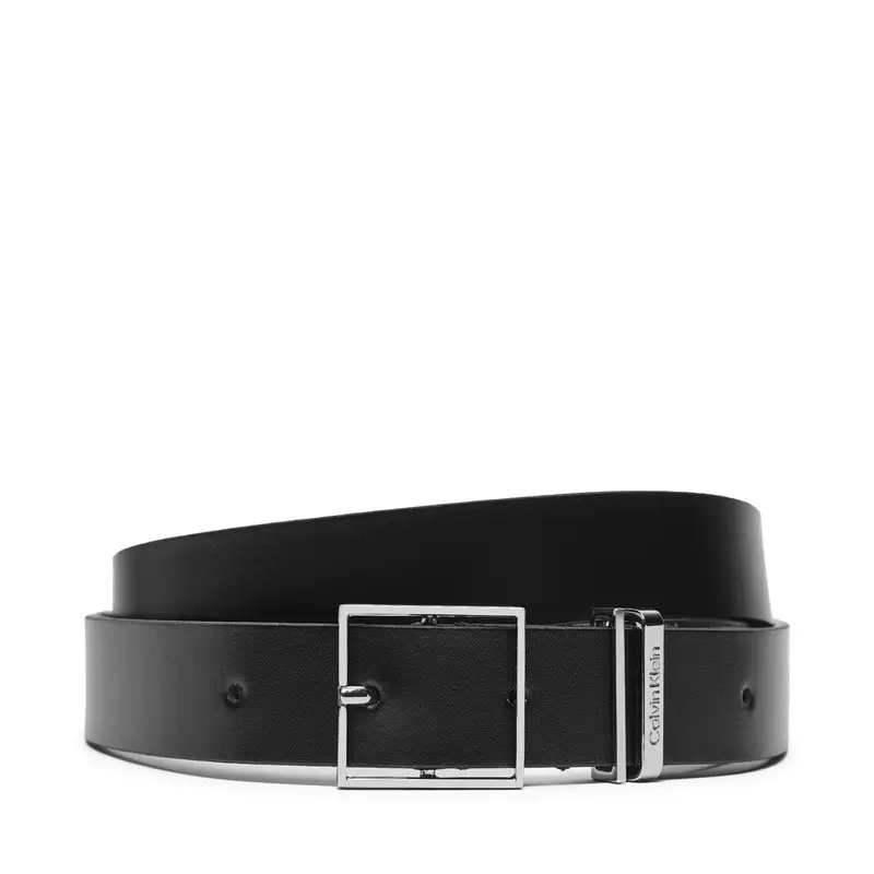 Cintura da donna Calvin Klein Branded Loop Square Belt 2.5 K60K612866 Nero
