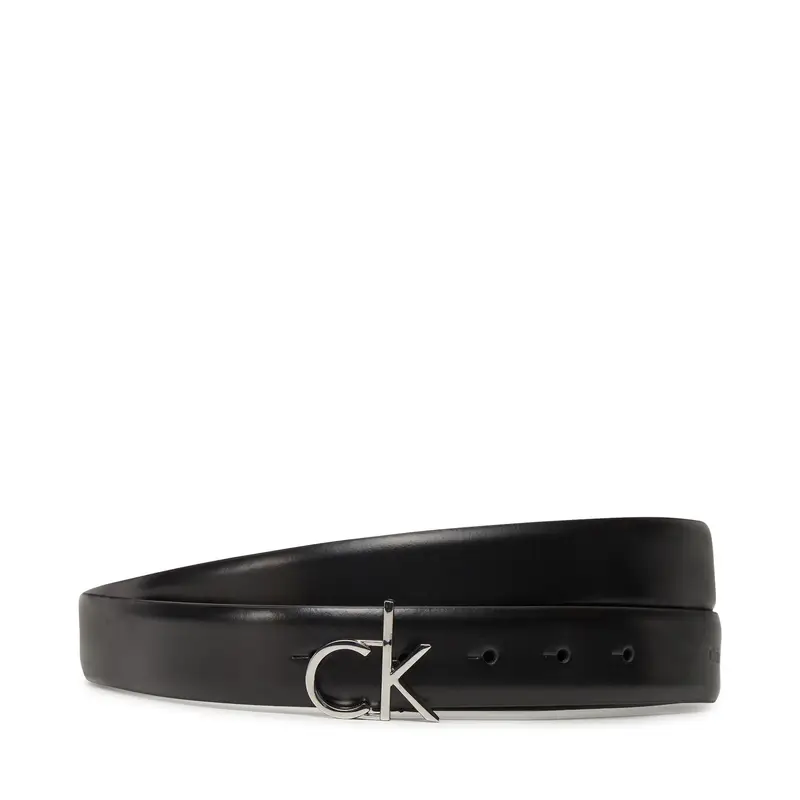 Cintura da donna Calvin Klein Ck Buckle Belt 3.0_Smooth K60K613156 Nero