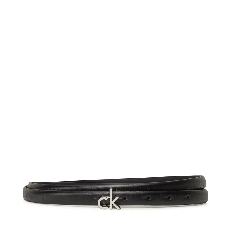 Cintura da donna Calvin Klein Ck Buckle Skinny Belt 1.5_Mono K60K612933 Nero