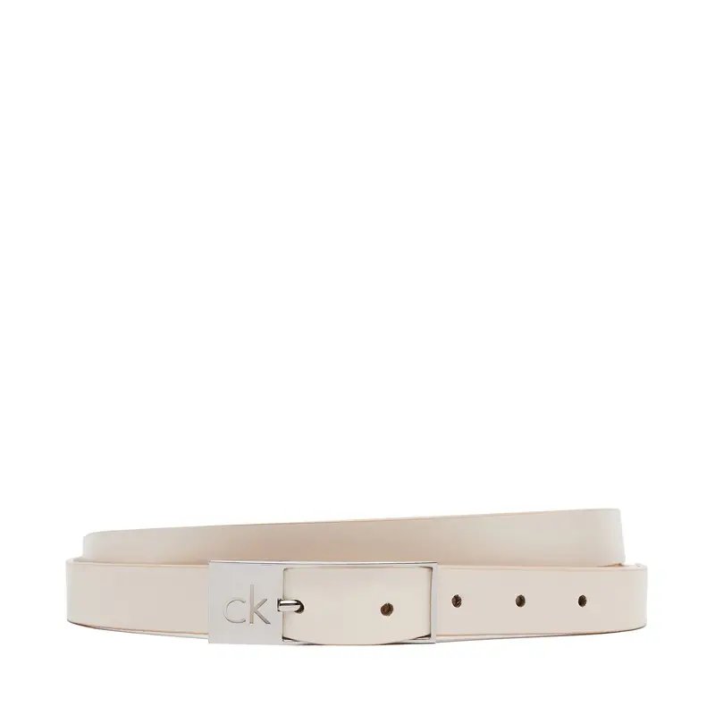 Cintura da donna Calvin Klein Ck Cut Square Buckle 2 0 K60K613155 Bianco