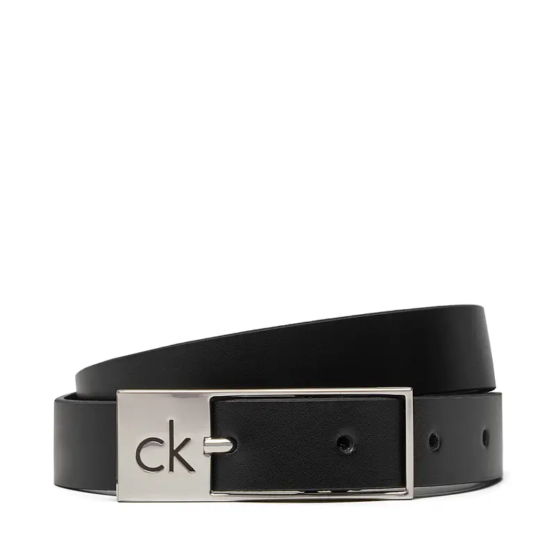 Cintura da donna Calvin Klein Ck Cut Square Buckle 2.0 K60K613155 Nero