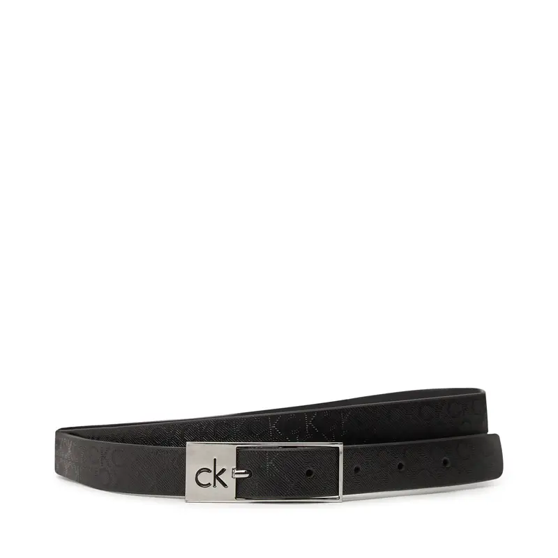 Cintura da donna Calvin Klein Ck Cut Square Buckle 2.0_Mono K60K613243 Nero