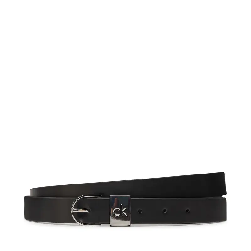 Cintura da donna Calvin Klein Ck Loop Rnd Buckle 2.5_Smooth K60K612936 Nero