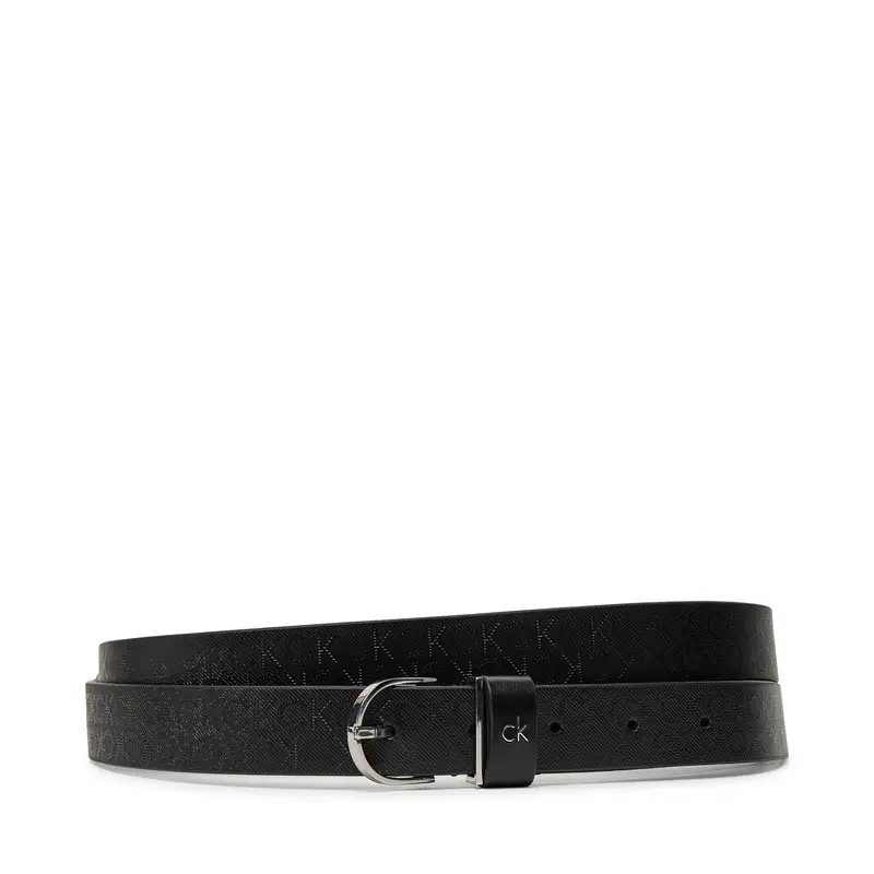 Cintura da donna Calvin Klein Ck Metal Round Buckle 2.5_Mono K60K613150 Nero