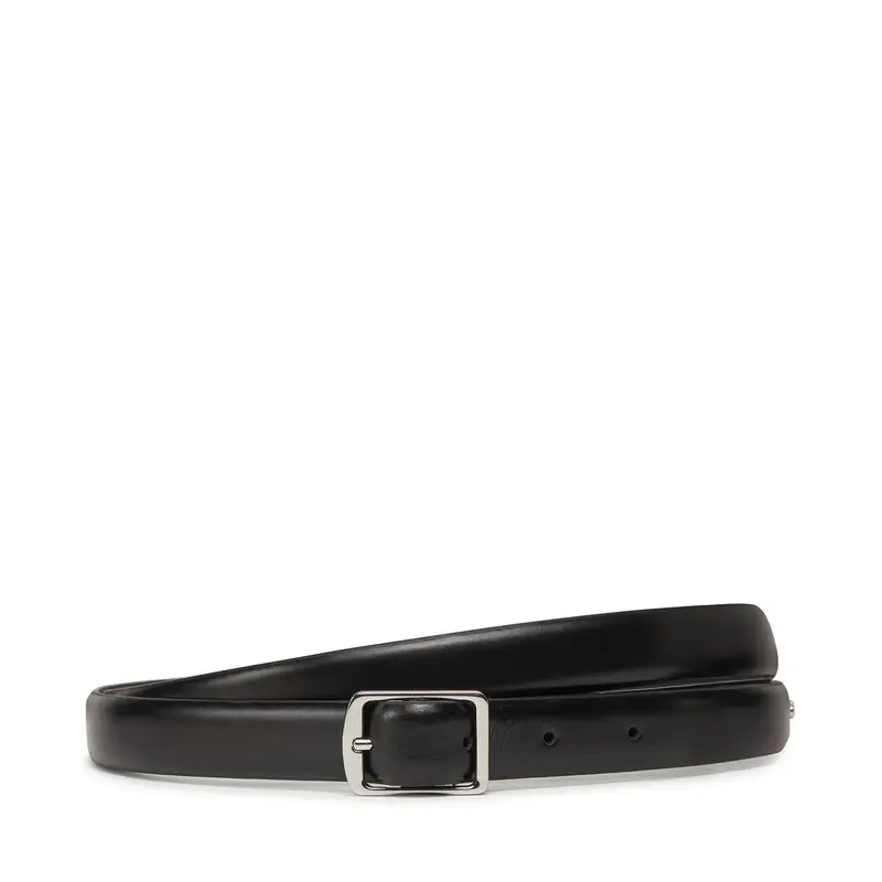 Cintura da donna Calvin Klein Slim Square Buckle Belt 2.0 K60K613235 Nero