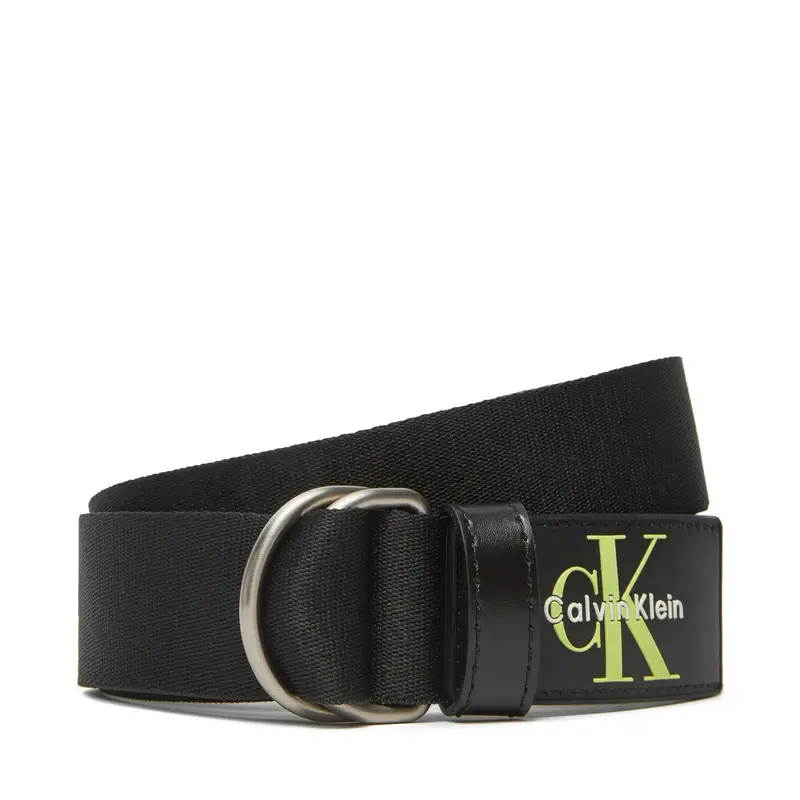 Cintura da uomo Calvin Klein Tech Utility Webbing Belt 35Mm LV04G7034G Nero