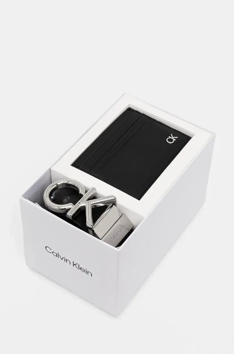 cintura e custodia per le carte di credito in pelle colore nero K50K512541 miniatura 5