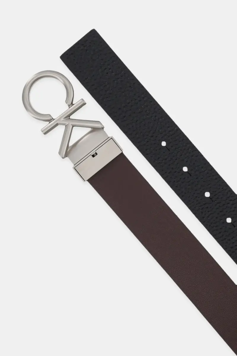 cintura in pelle bilaterale uomo colore marrone LV04D7034G miniatura 2