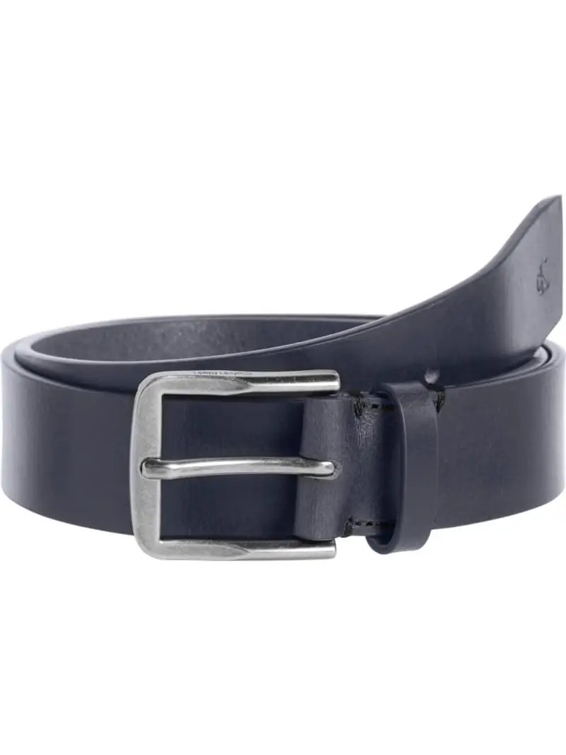 cintura in pelle blu