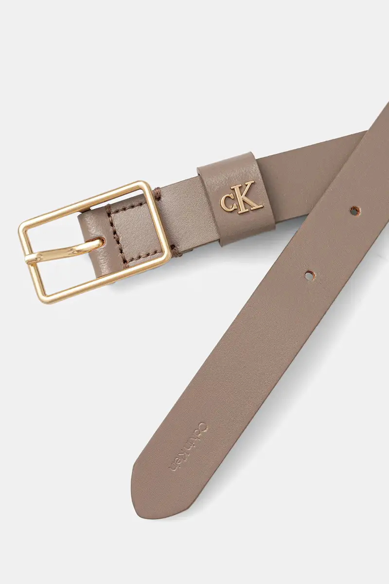 cintura in pelle donna colore nero LV04F7050G Beige miniatura 2