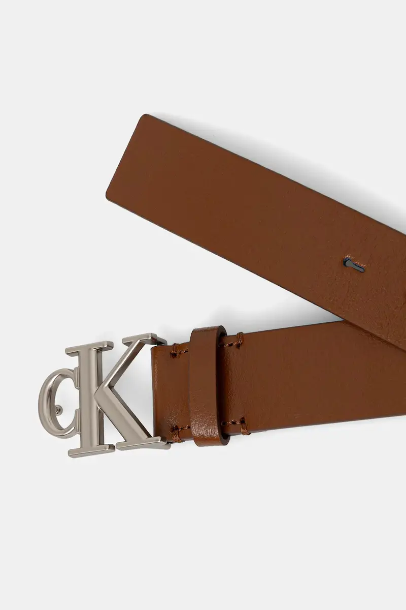 cintura in pelle uomo colore nero LV04D7016G Marrone miniatura 2