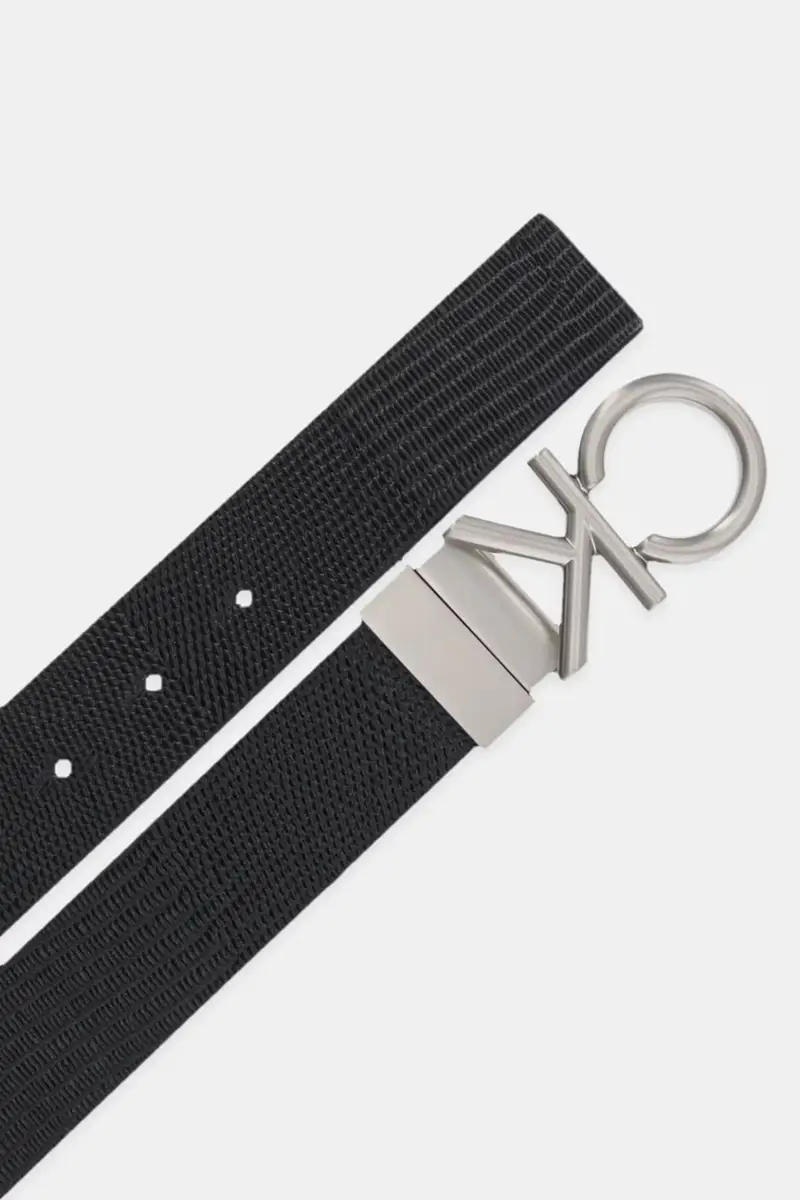 cintura in pelle uomo colore nero LV04D7036G miniatura 2