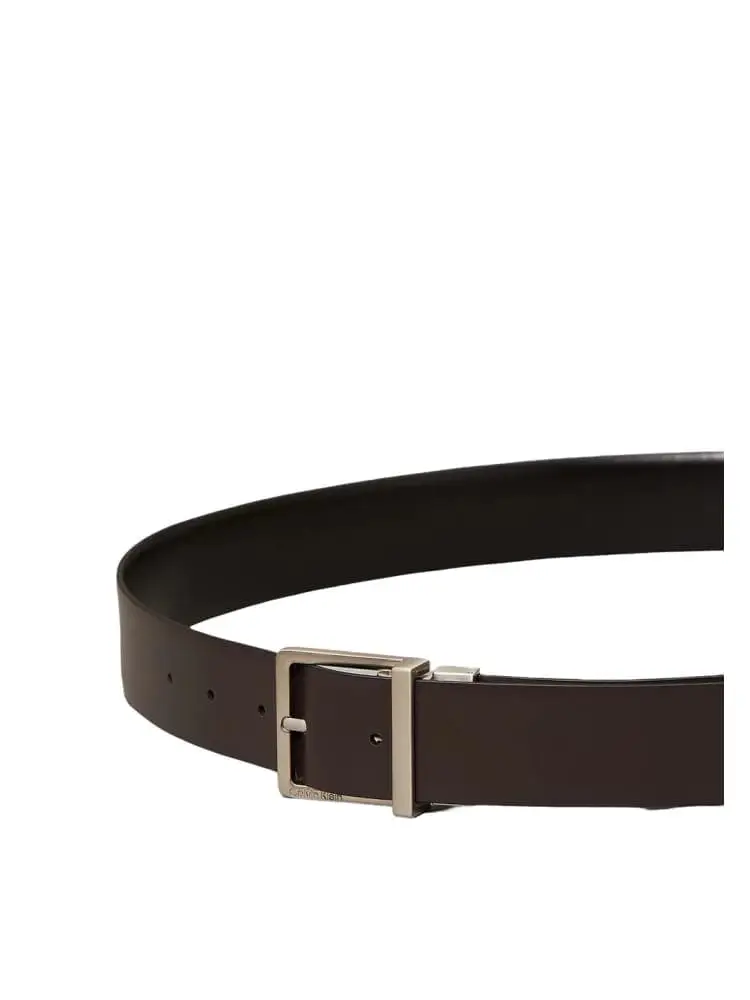 cintura nera uomo double face mini logo miniatura 2