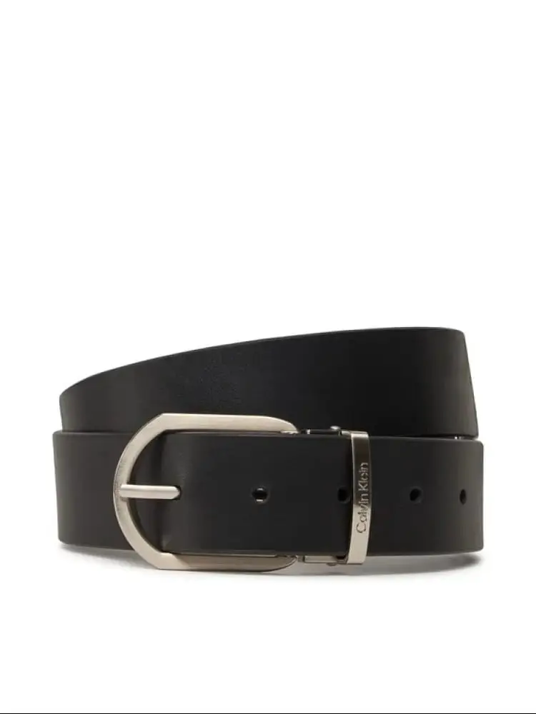 cintura nera uomo mini logo