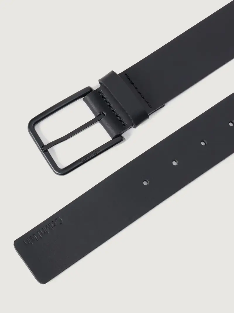 Calvin Klein Cintura Uomo Nero in Pelle miniatura 2