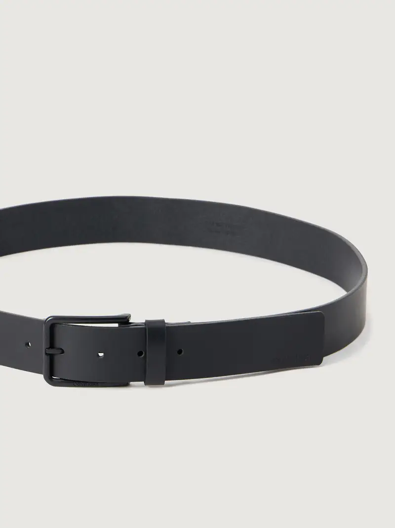 Calvin Klein Cintura Uomo Nero in Pelle miniatura 3